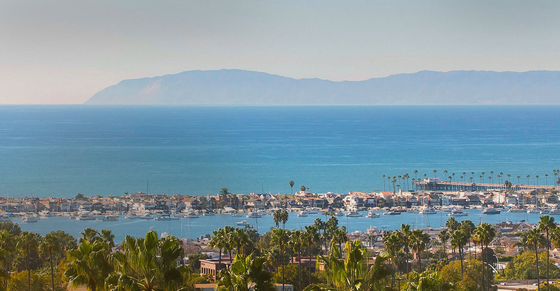 Newport Beach, CA overlooking the water